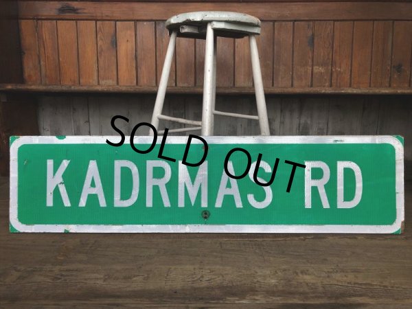 画像8: Vintage Road Sign KADRMAS RD (T573) (8)