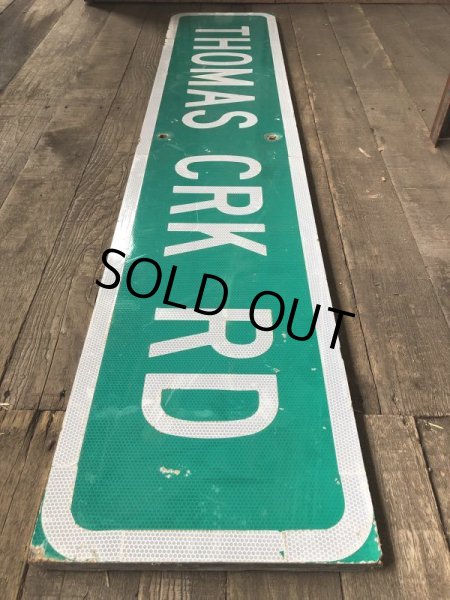 画像4: Vintage Road Sign THOMAS CRK RD (T579) (4)