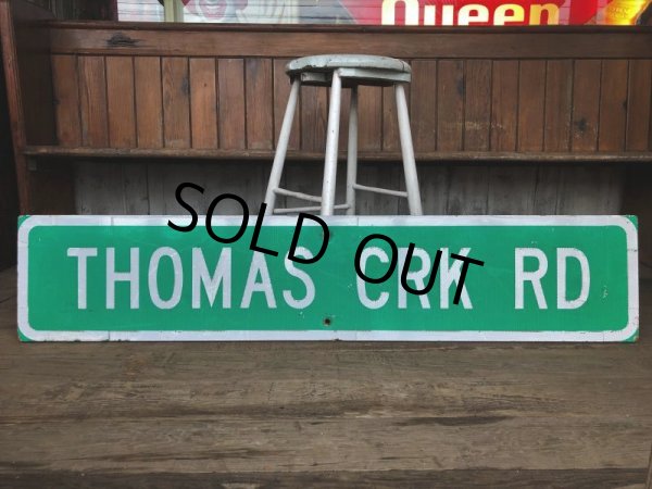 画像7: Vintage Road Sign THOMAS CRK RD (T579) (7)