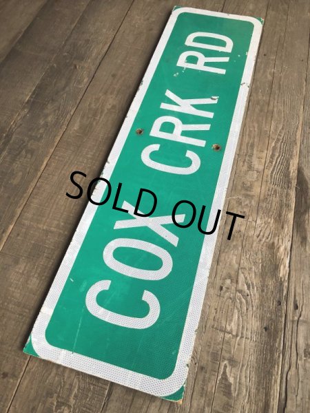 画像8: Vintage Road Sign COX CRK RD (T577) (8)