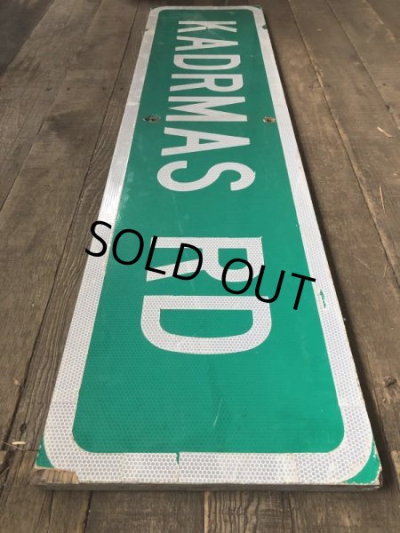 画像6: Vintage Road Sign KADRMAS RD (T573) (6)