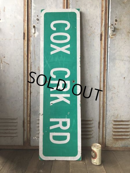 画像1: Vintage Road Sign COX CRK RD (T577) (1)