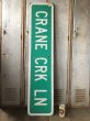 画像1: Vintage Road Sign CRANE CRK LN (T574) (1)