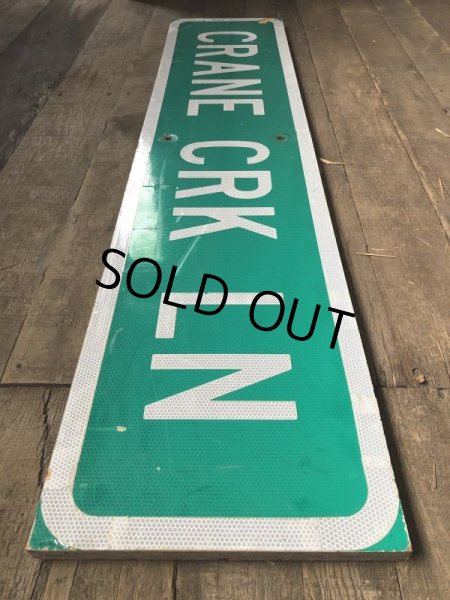 画像5: Vintage Road Sign CRANE CRK LN (T574) (5)