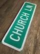 画像8: Vintage Road Sign CHURCH LN (T576) (8)