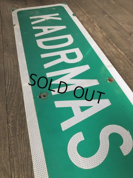 画像5: Vintage Road Sign KADRMAS RD (T573) (5)