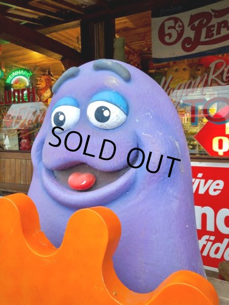 画像6: Vintage McDonald's Playland Store Display Sign Grimace Statue  (T566) (6)
