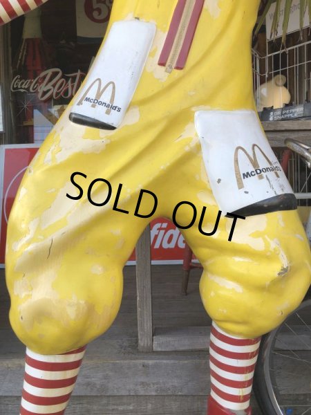 画像10: Vintage Ronald McDonald Store Display Life Size Statue  (T567) (10)