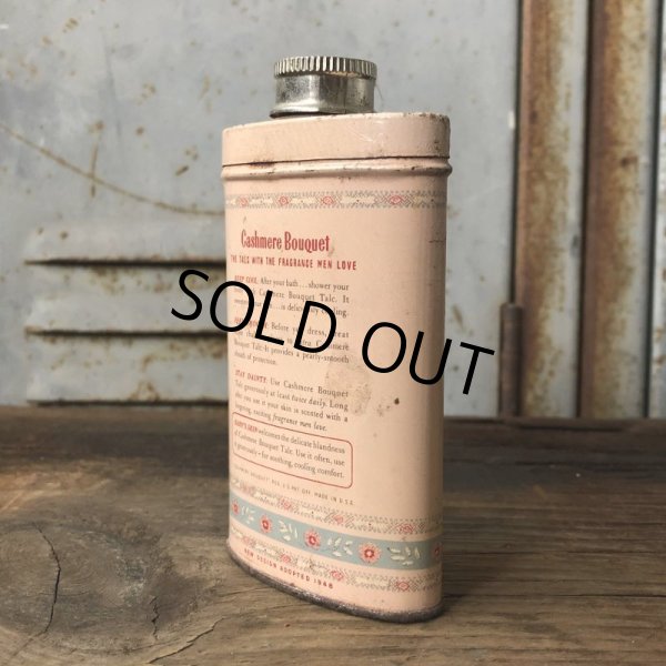 画像6: Vintage Tin 1 1/2oz Can Cashmere Bou Quet TALCUM POWDER(T569) (6)