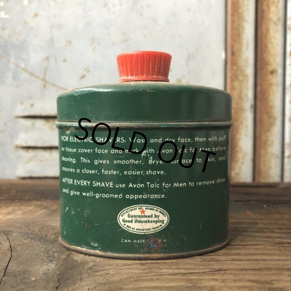 画像5: Vintage Tin 2.6oz Can AVON Talc For Men (T568) (5)