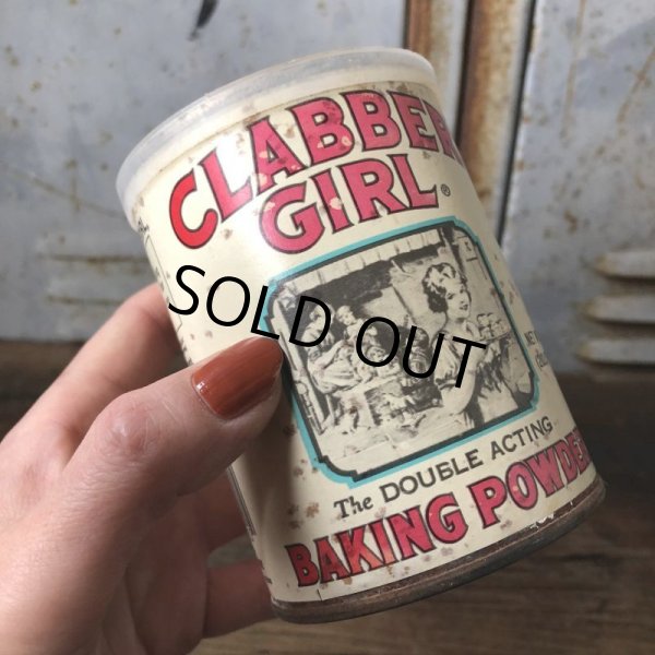 画像1: Vintage 10oz Can Clabber Girl Baking Powder (T571) (1)