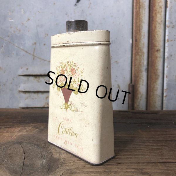 画像4: Vintage Tin 2.75oz Can AVON Cotillon Rerfumed Talc (T570) (4)