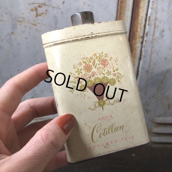 画像7: Vintage Tin 2.75oz Can AVON Cotillon Rerfumed Talc (T570) (7)