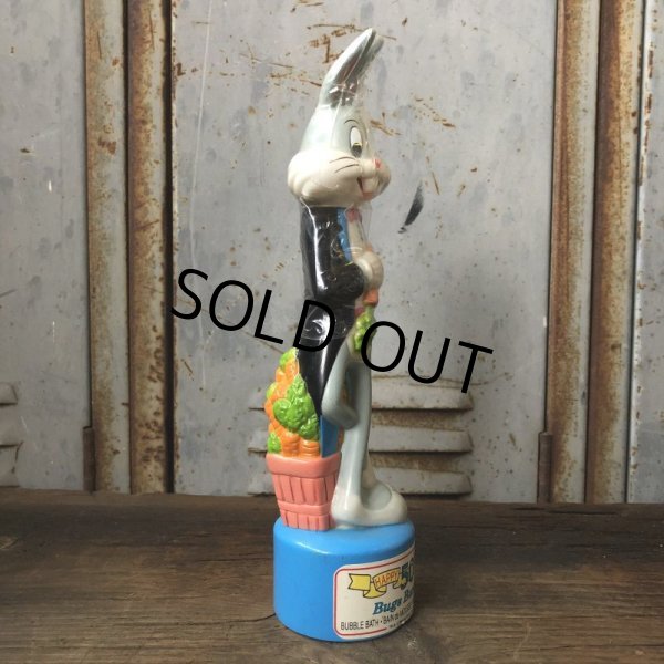 画像2: 90s Vintage WB Bugs Bunny 50th Bubble Bath Soaky Bottle (T550) (2)