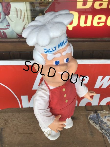 画像8: 70s Vintage Advertising Miller Flour Store Display Jolly Doll 50cm (T544) (8)