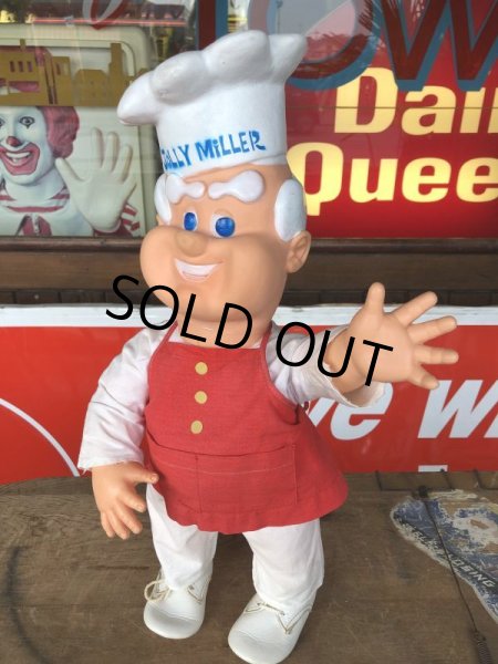 画像10: 70s Vintage Advertising Miller Flour Store Display Jolly Doll 50cm (T544) (10)