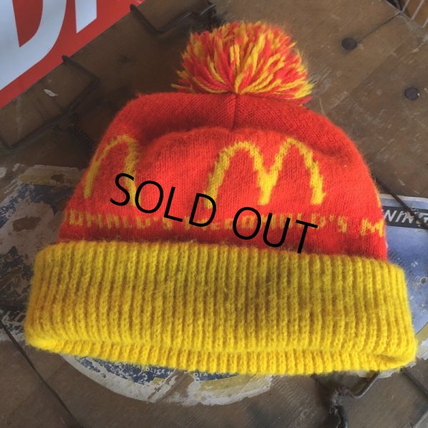 画像2: Vintage Knit Cap McDonald's (T545) (2)