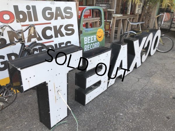 画像12: Vintage Texaco SS Original Lighted Letter Sign Huge 4m (T558) (12)
