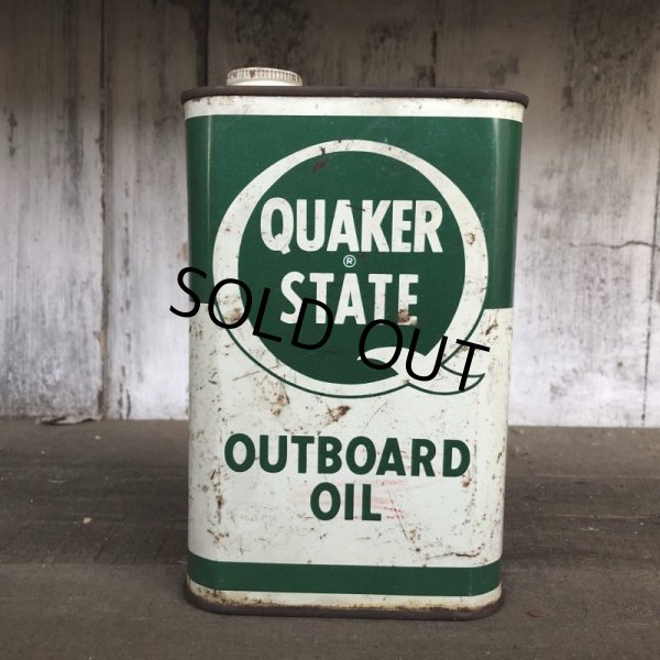 画像1: Vintage QUAKER STATE Quart Oil can (T561)  (1)