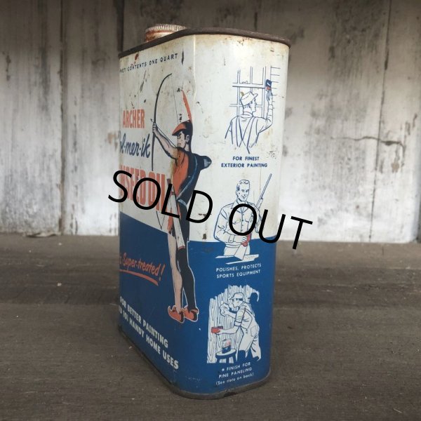 画像2: Vintage Archer Linseed Oil QT Can (T559)  (2)