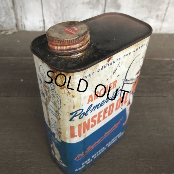 画像5: Vintage Archer Linseed Oil QT Can (T559)  (5)