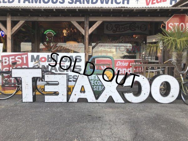 画像9: Vintage Texaco SS Original Lighted Letter Sign Huge 4m (T558) (9)