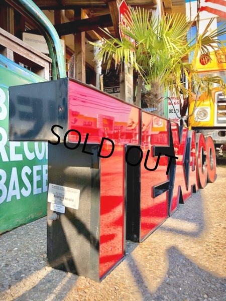 画像2: Vintage Texaco SS Original Lighted Letter Sign Huge 3m (T559) (2)