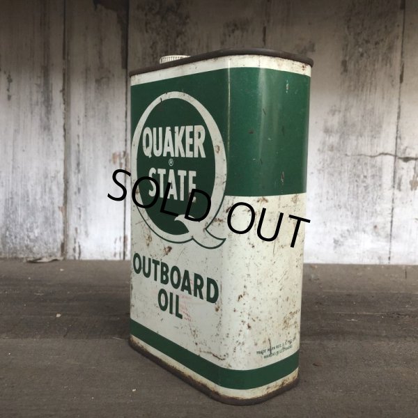 画像2: Vintage QUAKER STATE Quart Oil can (T561)  (2)