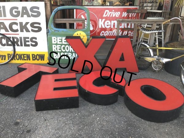画像17: Vintage Texaco SS Original Lighted Letter Sign Huge 4m (T558) (17)