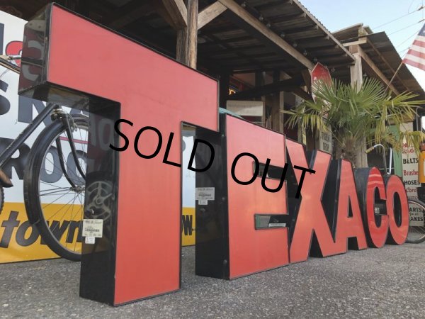 画像2: Vintage Texaco SS Original Lighted Letter Sign Huge 4m (T558) (2)