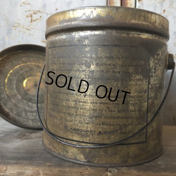 画像9: Vintage A&B BRAND Meats Lard Can 5 Lbs (T562) (9)