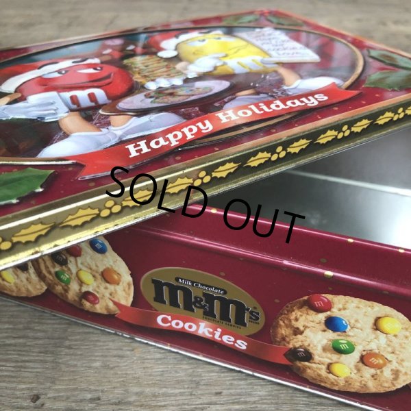 画像2: Vintage M&M's Tin Can Happy Holidays Cookies (T563) (2)