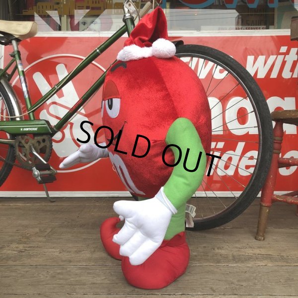 画像4: Vintage M&M's RED Santa Claus BIG plush doll (T575) (4)