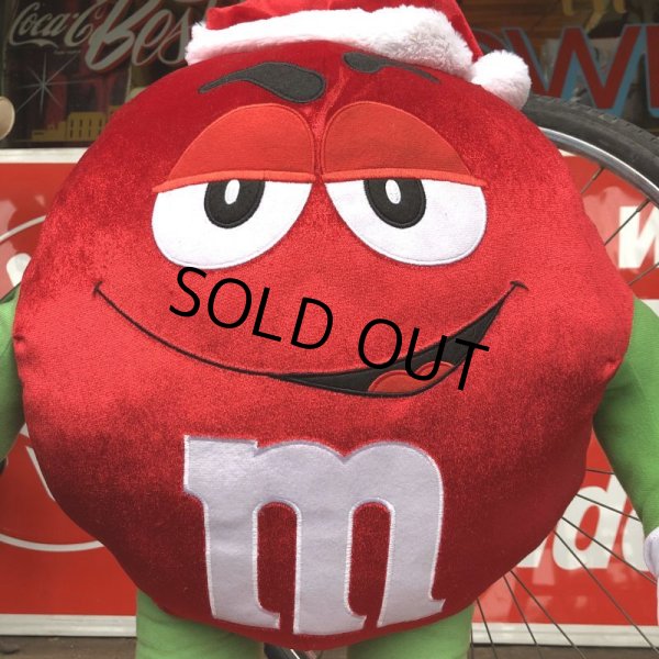 画像6: Vintage M&M's RED Santa Claus BIG plush doll (T575) (6)