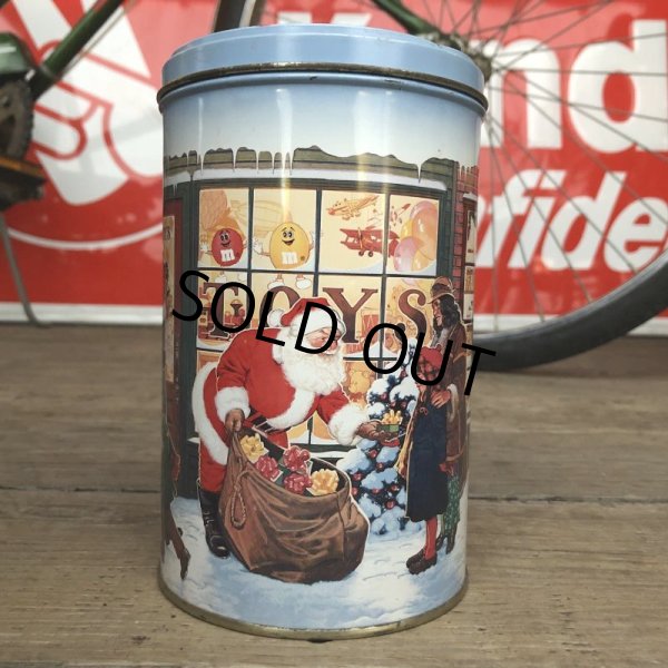 画像1: Vintage M&M's Tin Can Happy Holidays Season's Greetings (T568) (1)