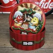 画像1: Vintage M&M's Tin Can Happy Holidays Cookies (T564) (1)