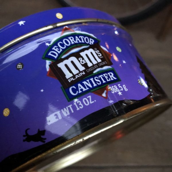 画像7: Vintage M&M's Tin Can Happy Holidays 1989 (T571) (7)