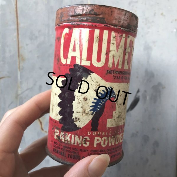 画像1: Vintage Calumet Baking Powder 1/2LB Can (T588)  (1)