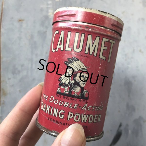 画像2: Vintage Calumet Baking Powder 4oz Trial Size Can (T592)  (2)