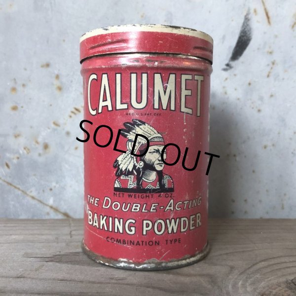 画像3: Vintage Calumet Baking Powder 4oz Trial Size Can (T592)  (3)