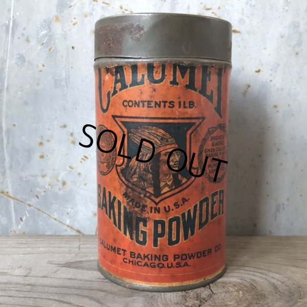 画像2: Vintage Calumet Baking Powder 1LB Can (T587)  (2)