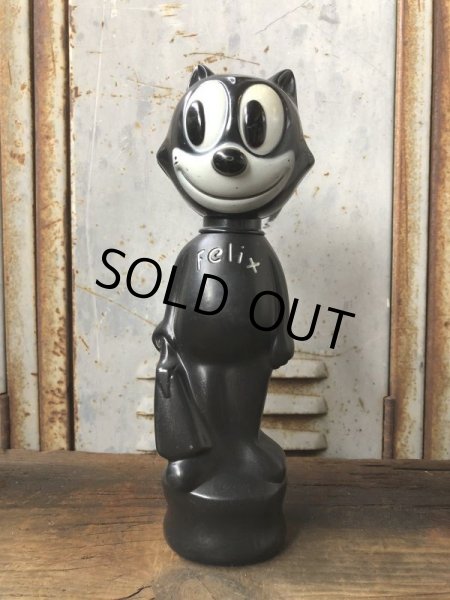 画像1: 【SALE】 60s Vintage Soaky Felix the Cat Black (T543) (1)