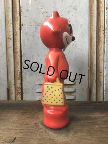 画像2: 60s Vintage Soaky Felix the Cat Red (T542) (2)