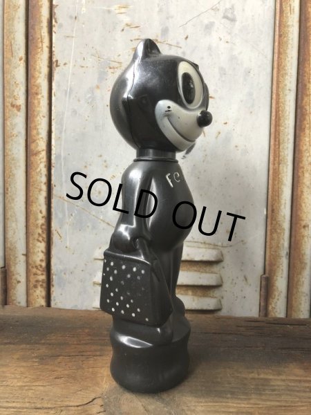 画像2: 【SALE】 60s Vintage Soaky Felix the Cat Black (T543) (2)