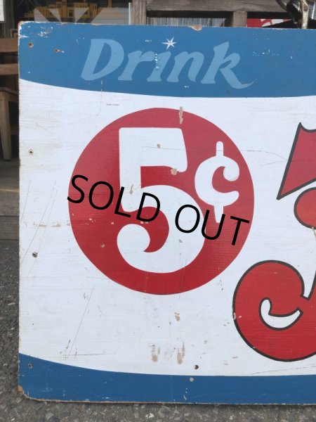 画像5: Vintage PEPSI Refresh drink 5￠ Wood Sign (T582)  (5)