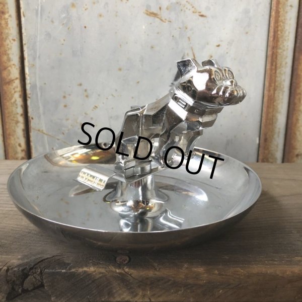 画像2: Vintage MACK TRUCK Chrome Hood Ornament Ashtray (T591) (2)