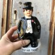 画像9: Vintage Before After Taxes Man Ceramic Statue Bank (T608) (9)