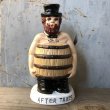 画像1: Vintage Before After Taxes Man Ceramic Statue Bank (T608) (1)