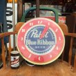 画像3: Vintage Pabst Blue Ribbon Beer Lighted Clock Sign (T609) (3)