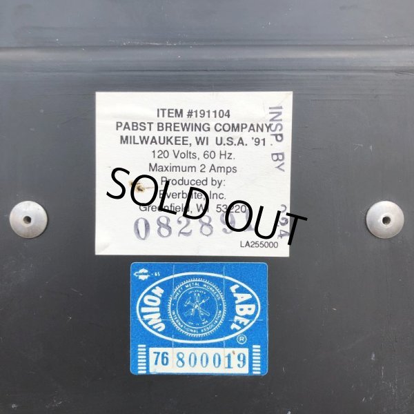 画像8: Vintage Pabst Blue Ribbon Beer Lighted Clock Sign (T609) (8)